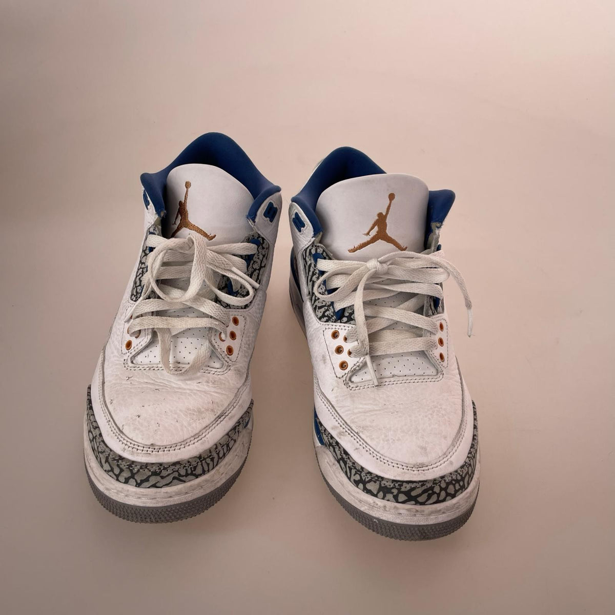 スニーカー AIR JORDAN 3 RETRO WIZARDS TRUE BLUE 26.5cm (US8 1/2 UK8 EU43) ホワイト