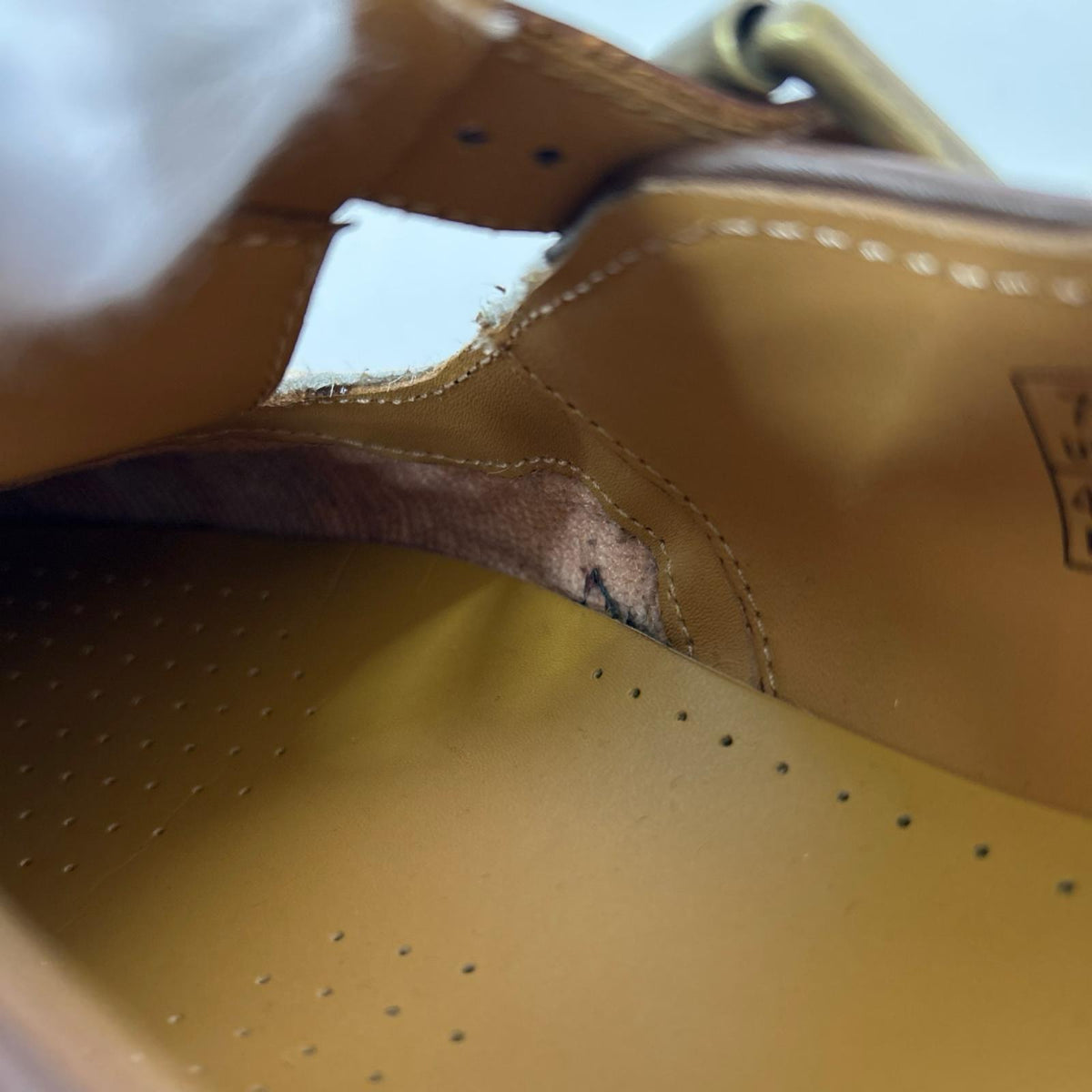 シューズ T-BAR Shoe ヘアオンレザー ハラコ UK7 マルチカラー