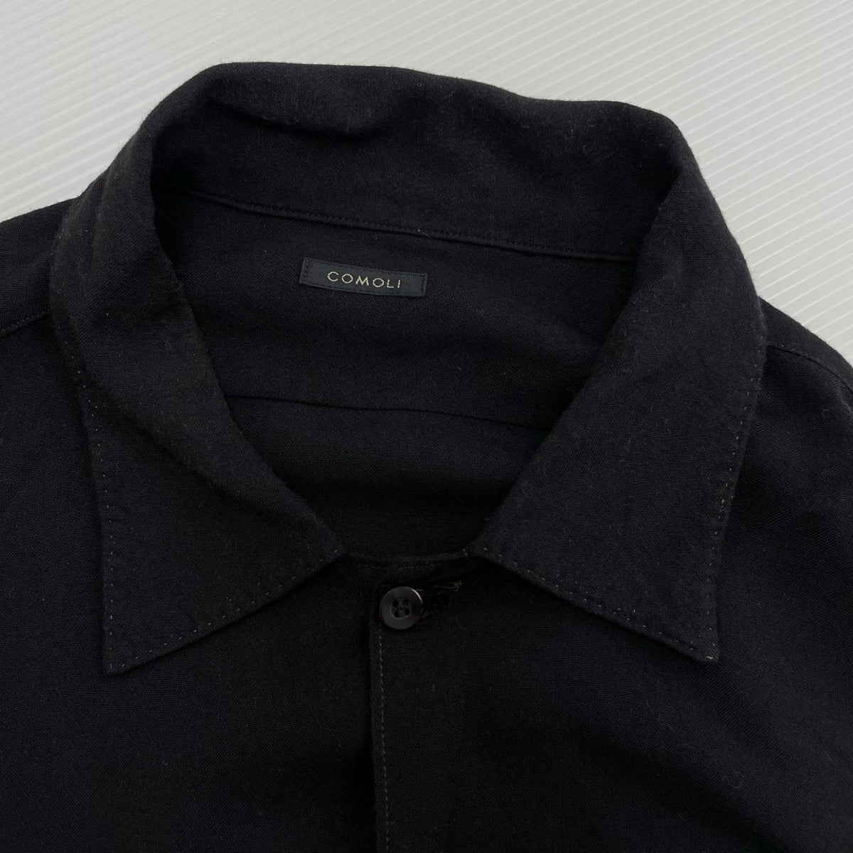 長袖シャツ 20ss レーヨンオープンカラーシャツ 3 ブラック