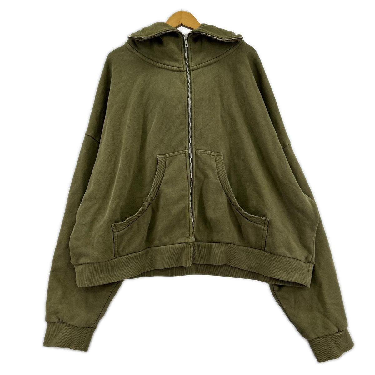 パーカー entire studios ジップパーカー L オリーブ L