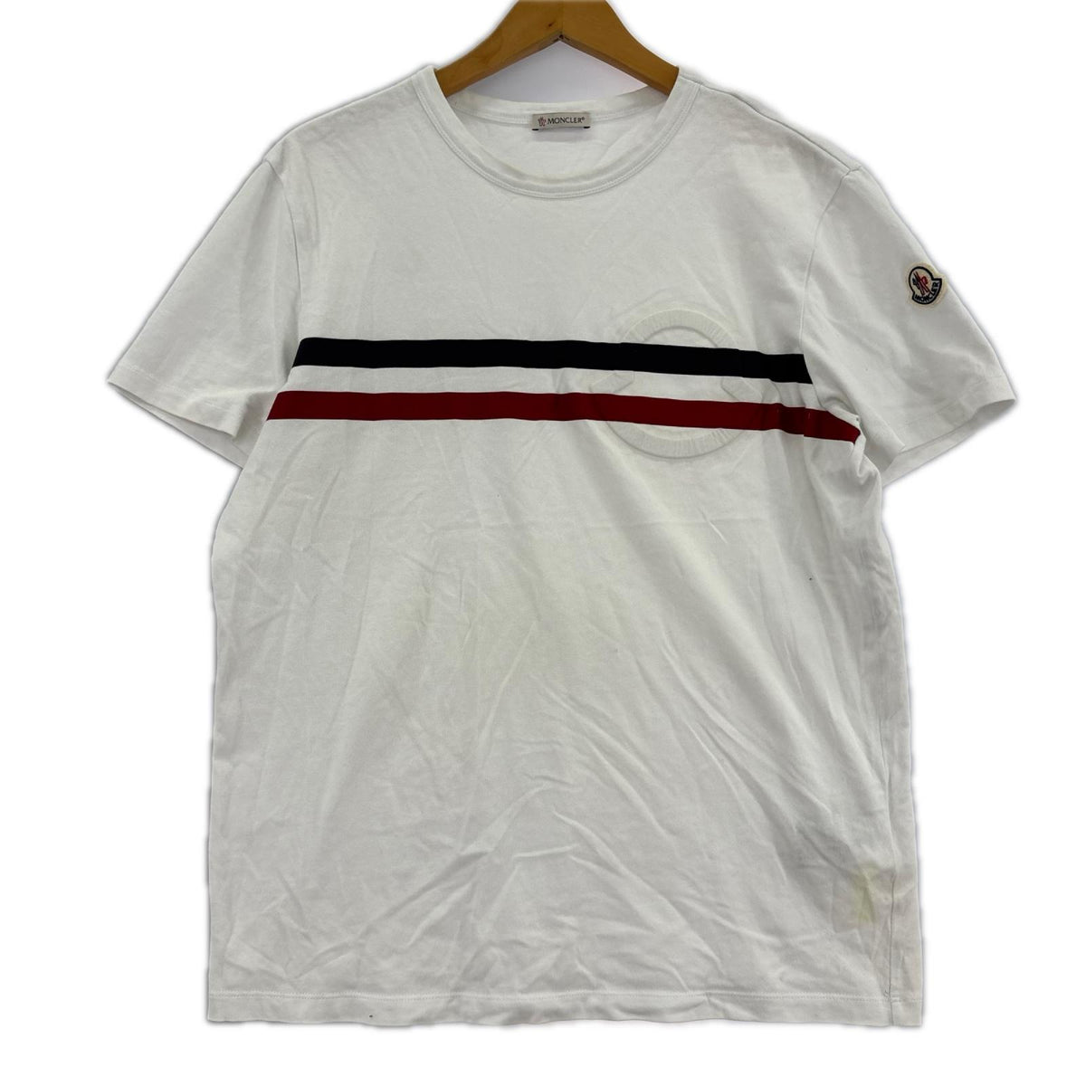 半袖Tシャツ MAGLIA トリコロール Tシャツ 白 (M) M ホワイト