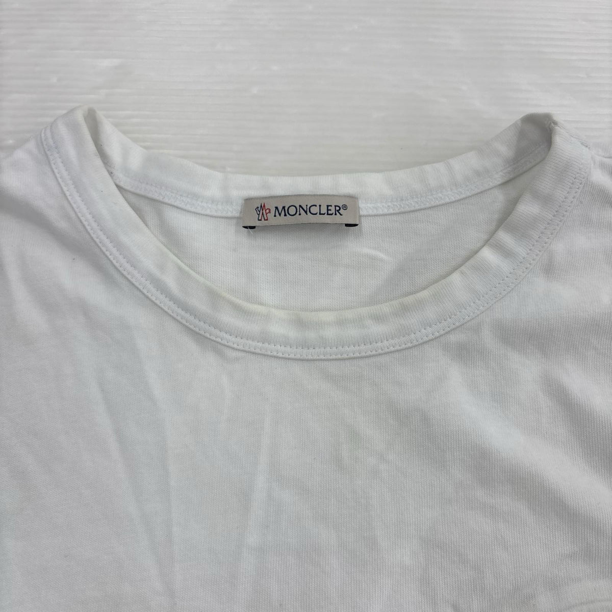 半袖Tシャツ MAGLIA トリコロール Tシャツ 白 (M) M ホワイト