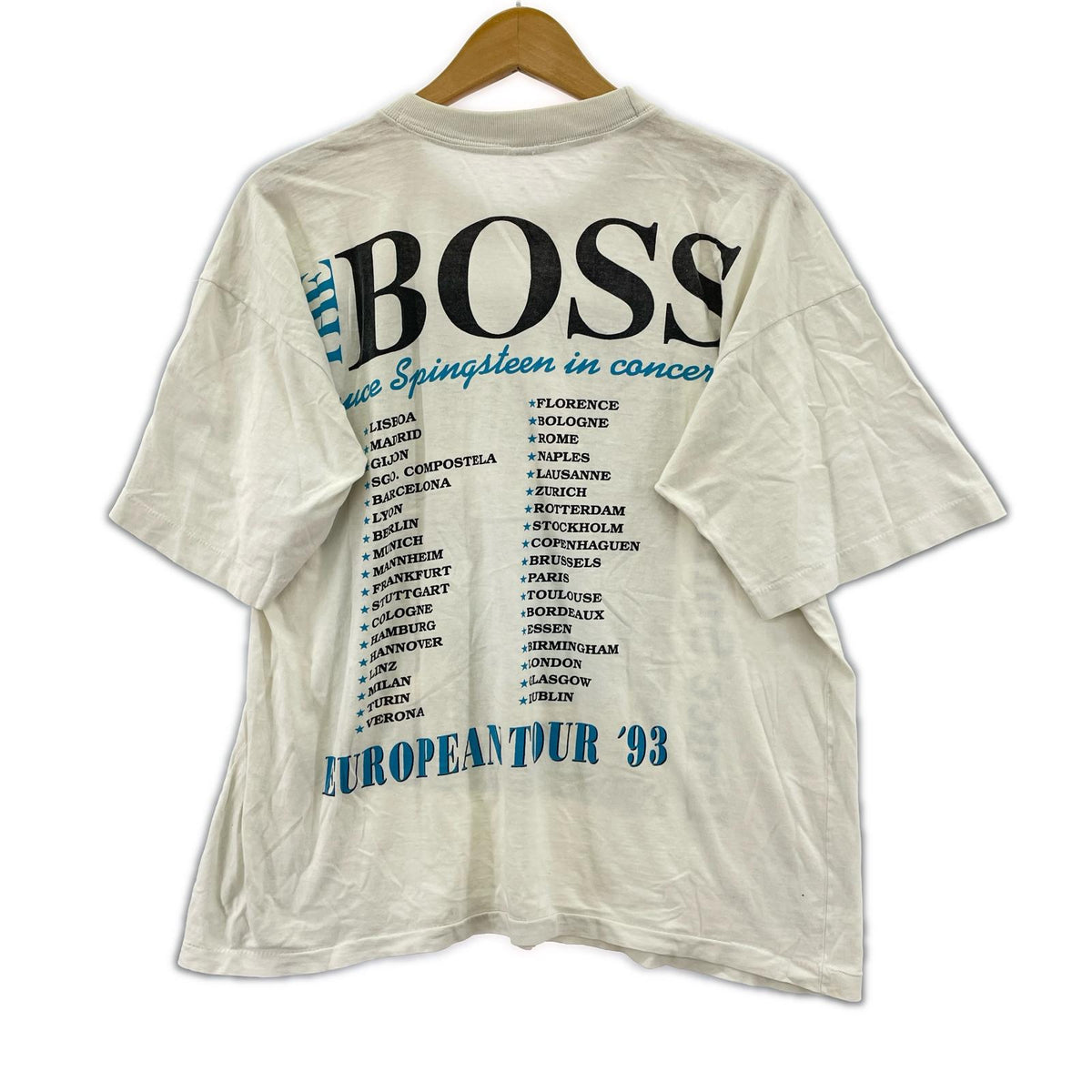 半袖Tシャツ 90s ブルース・スプリングスティーン Tシャツ 白 ホワイト