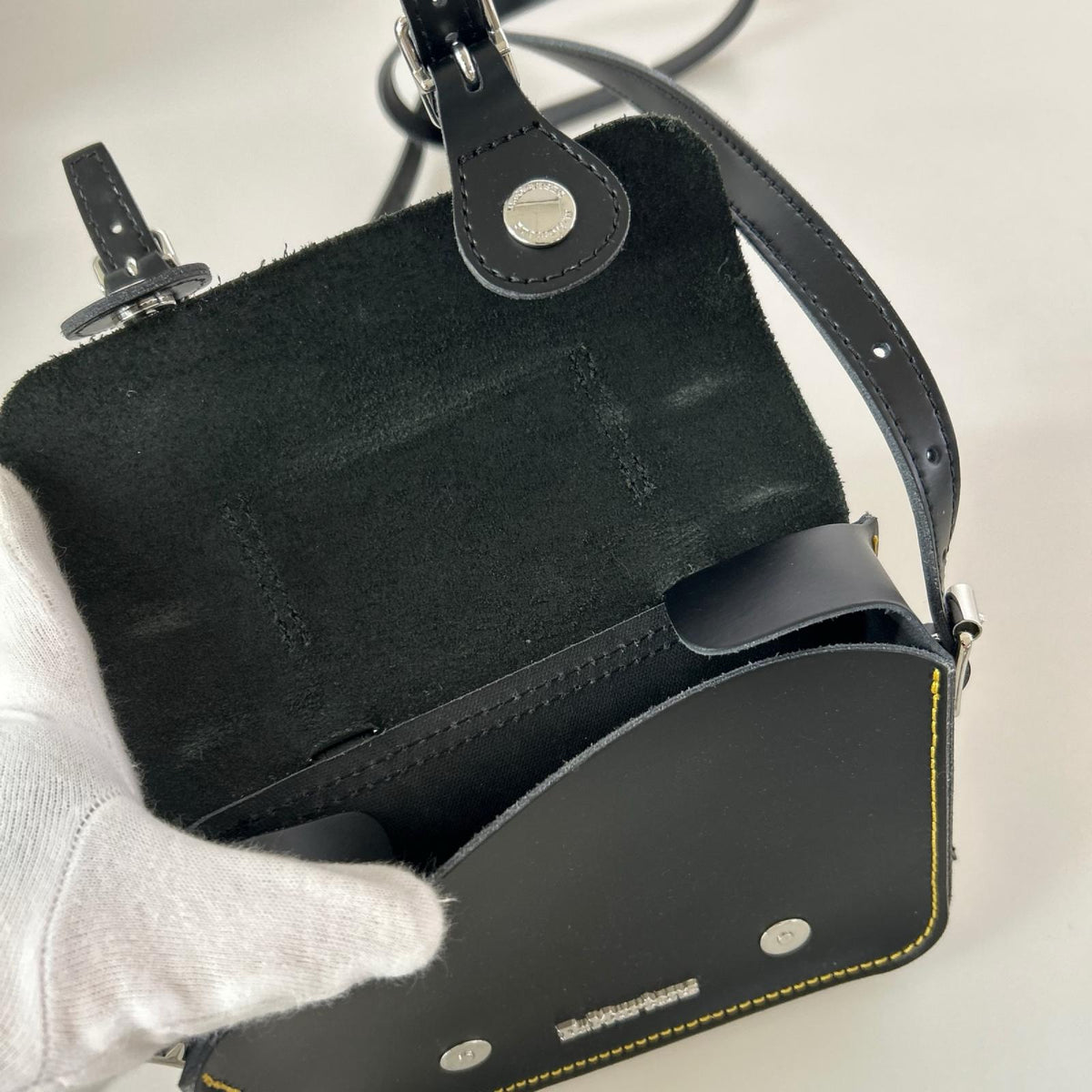 ショルダーバッグ 7インチ サッチェルバッグ BLK ブラック