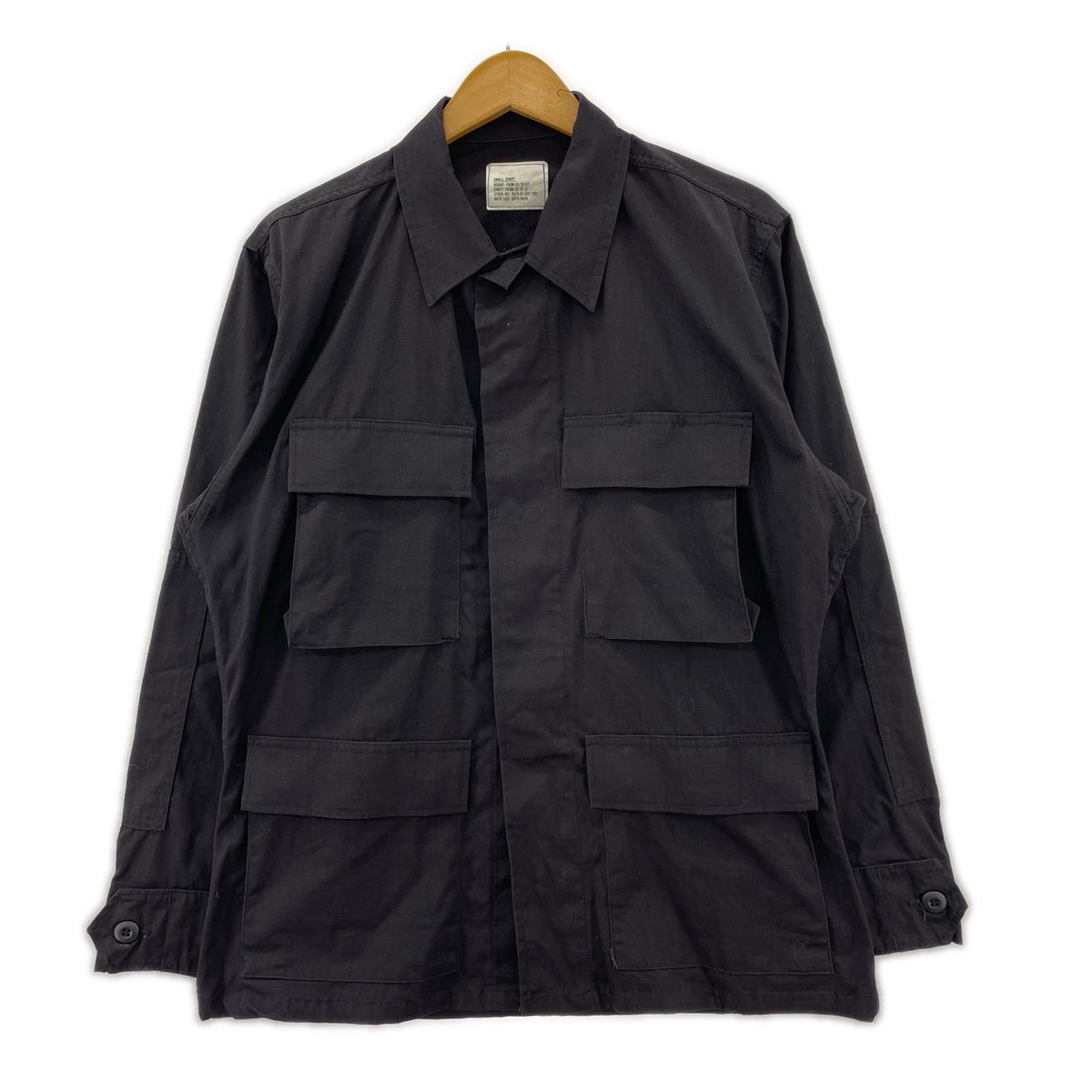 ジャケット US.ARMY 97年会計 BDU JACKET 黒 (S-S) S ブラック