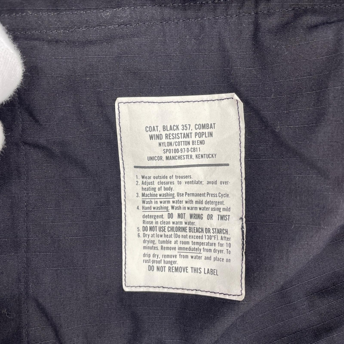 ジャケット US.ARMY 97年会計 BDU JACKET 黒 (S-S) S ブラック