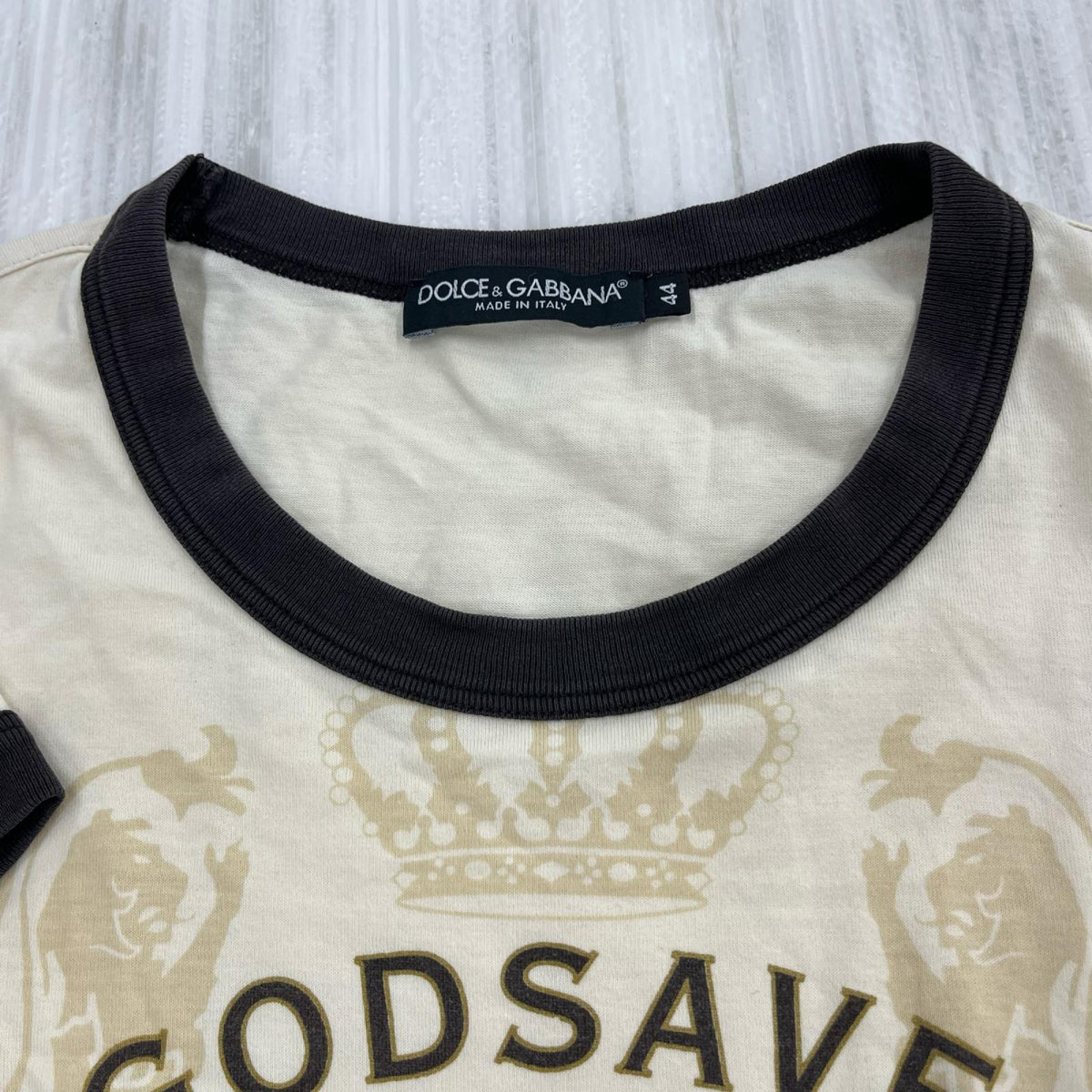 半袖Tシャツ リンガー GODSAVE ITALIA TEE (44) 44 ベージュ