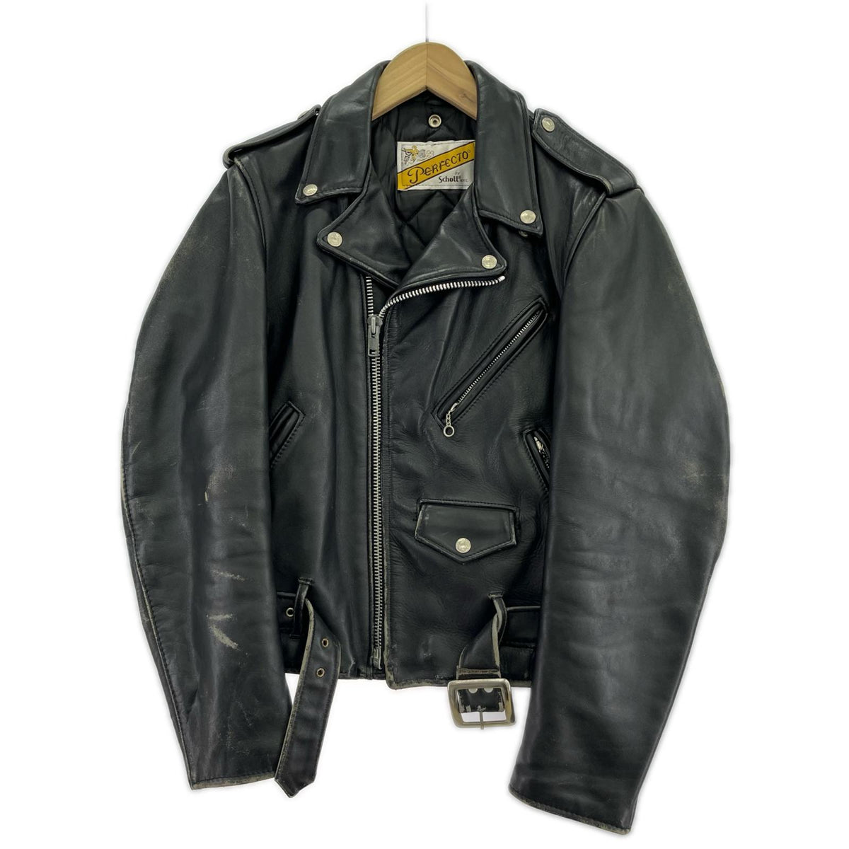 ライダースジャケット SCHOTT PERFECTO ダブルライダース 618 黒 36 ブラック