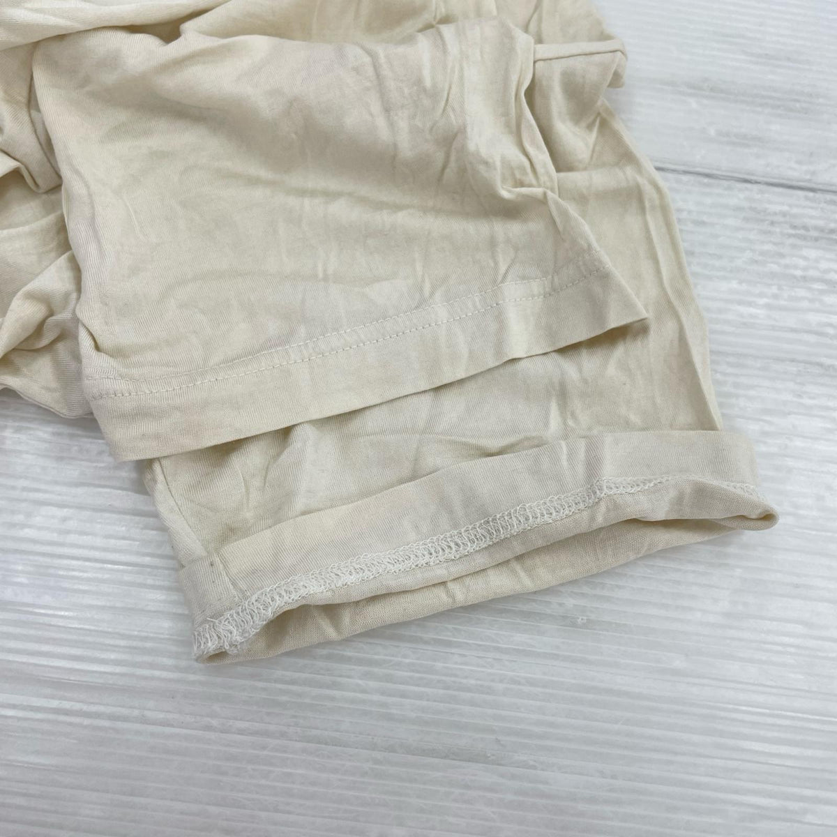 半袖Tシャツ 柿乃葉別注 V Neck Silk Tee ベージュ (3) 3 ベージュ