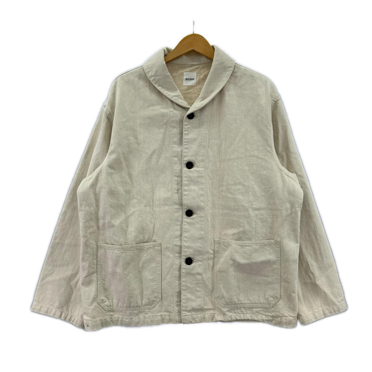 ジャケット BISOWN USN SHAWL COVERALL ベージュ (4) 4 ベージュ