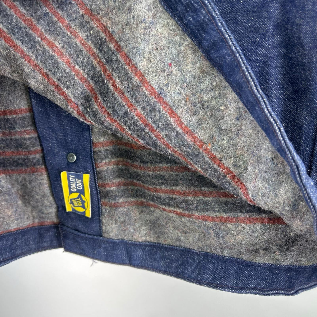 デニムジャケット 70s Wrangler BlueBell ブランケット カバーオール 36 36 ネイビー