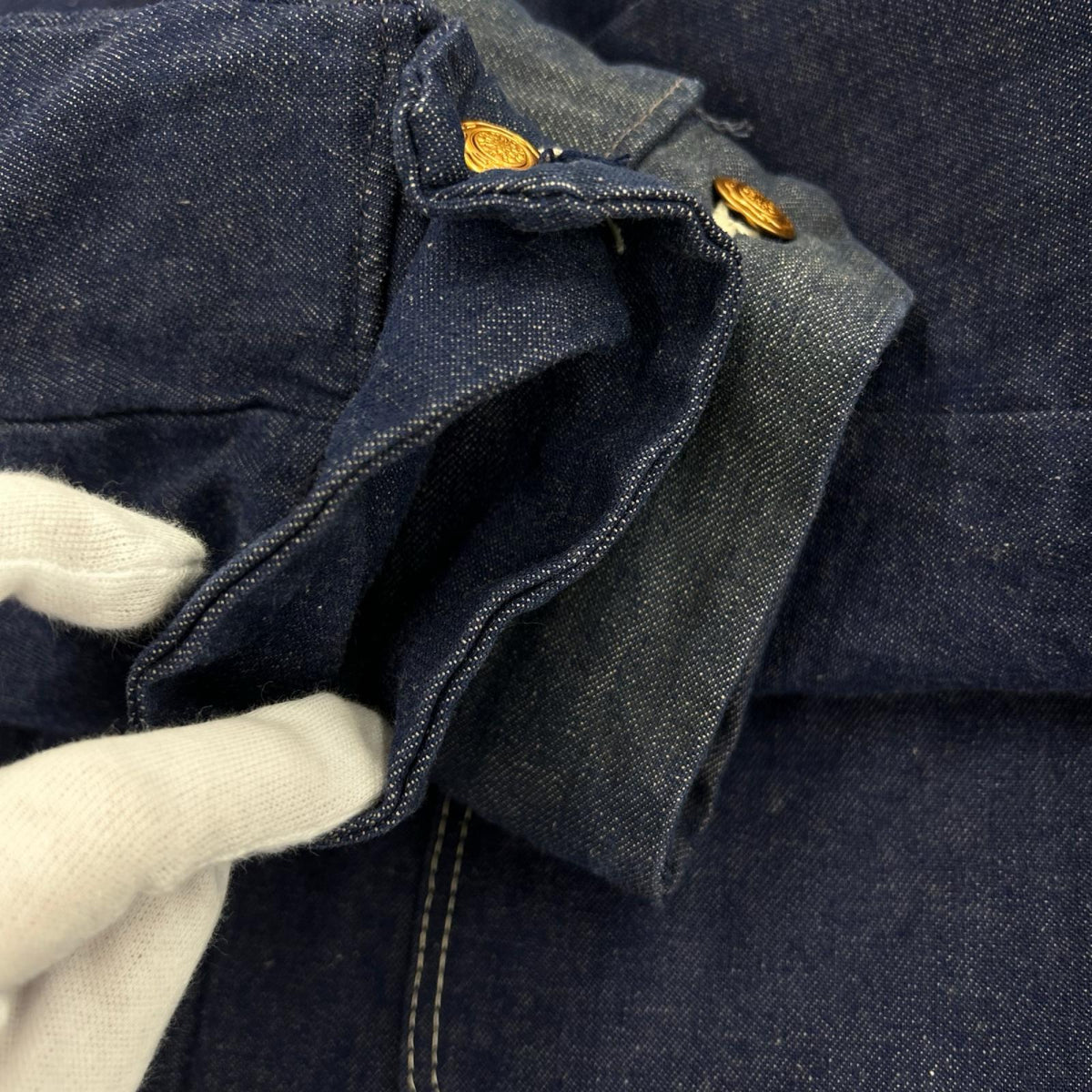デニムジャケット 70s Wrangler BlueBell ブランケット カバーオール 36 36 ネイビー