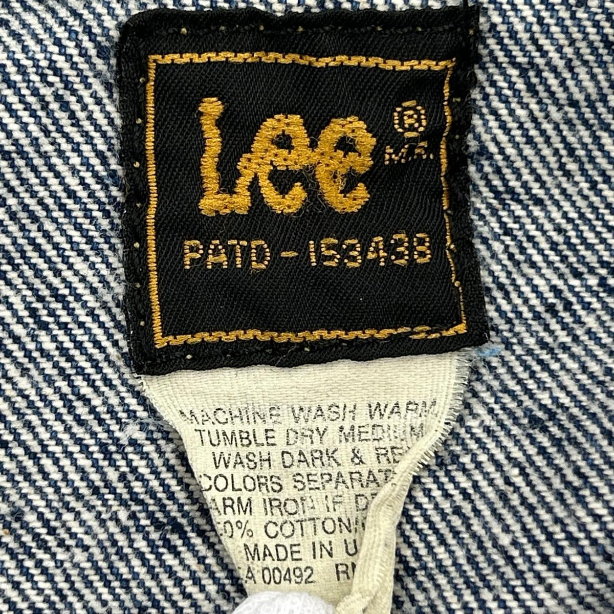 デニムジャケット 90s Lee USA製 220-5089 デニムジャケット M M ネイビー