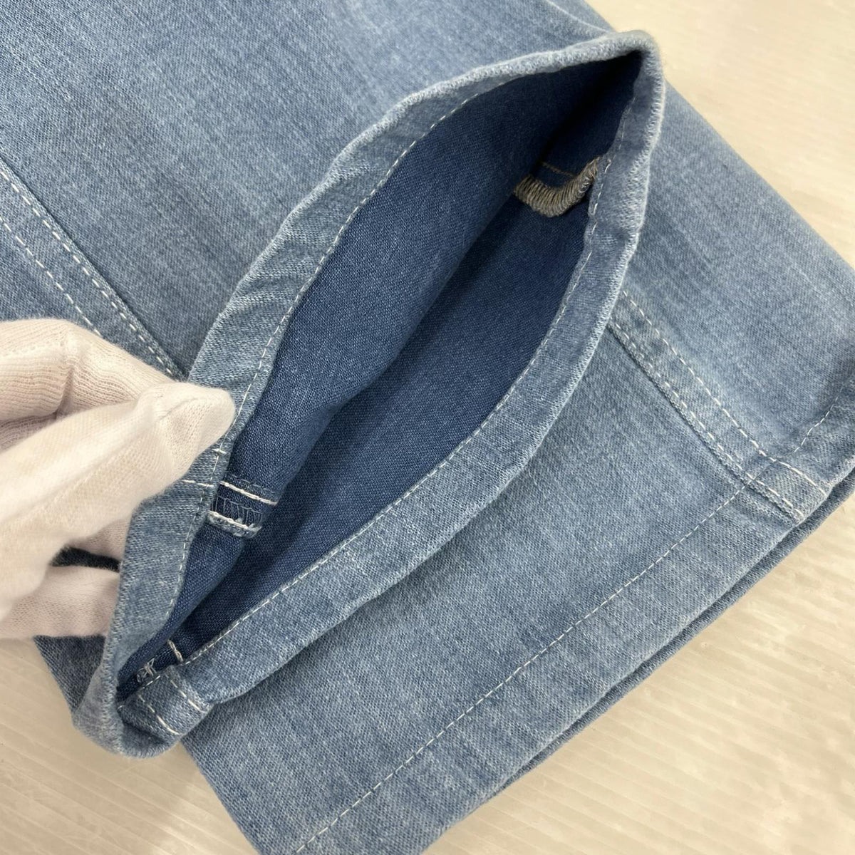 パンツ 70-80s Lee 42TALON パンツ W30 ブルー
