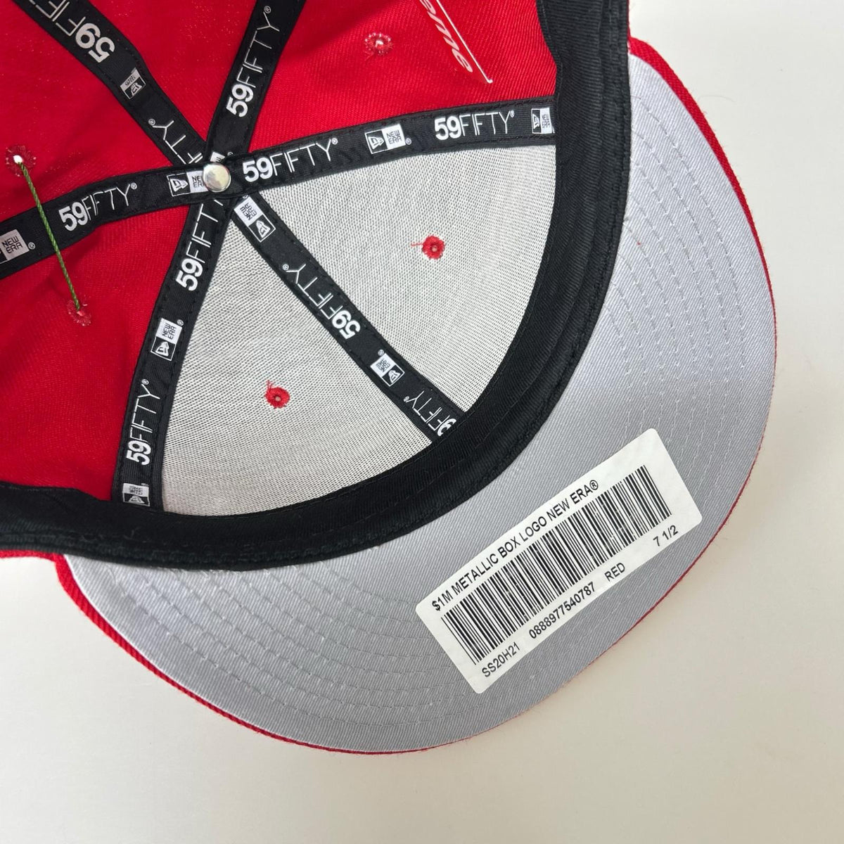 キャップ 20ss $1M Metallic Box Logo New Era 赤 レッド