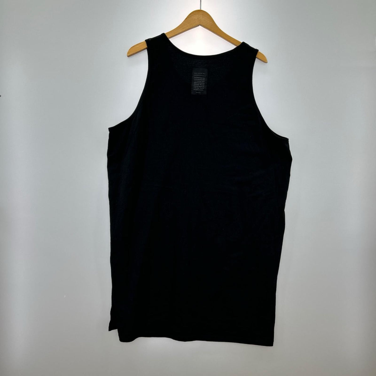 タンクトップ BISHOOL ロング タンクトップ 黒 フリー ブラック