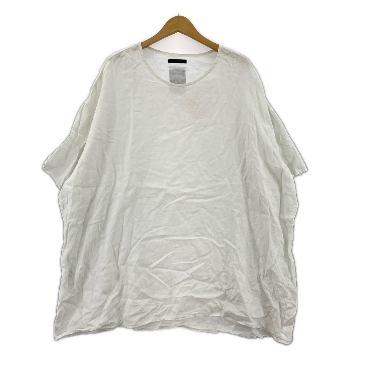 半袖Tシャツ リネン 白 フリー ホワイト
