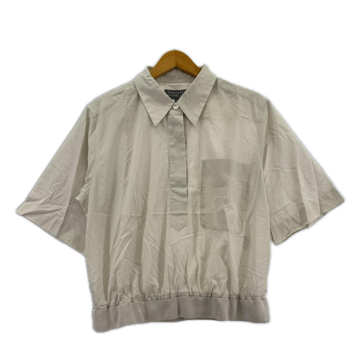 半袖シャツ WASHED COTTON 1 ベージュ