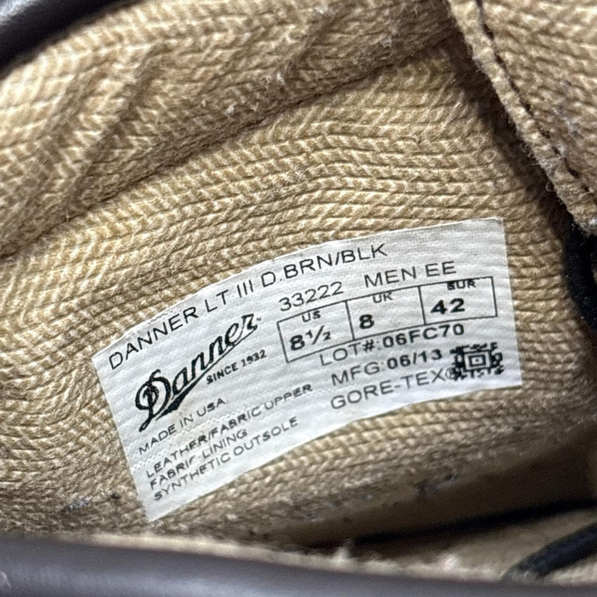 ブーツ Danner Light III 茶 26cm (US8 UK7 1/2 EU42) ブラウン