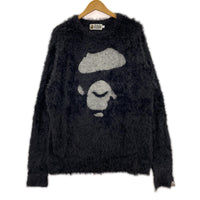 ニット A BATHING APE APE FACE KNIT 001KNI801003M 黒 (L) L ブラック