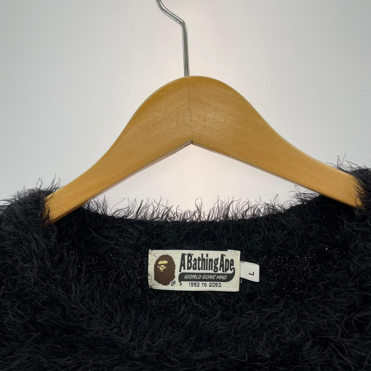 ニット A BATHING APE APE FACE KNIT 001KNI801003M 黒 (L) L ブラック