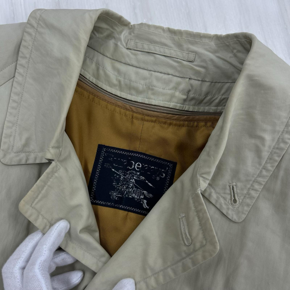 その他アウター 70s ステンカラーコート ベージュ