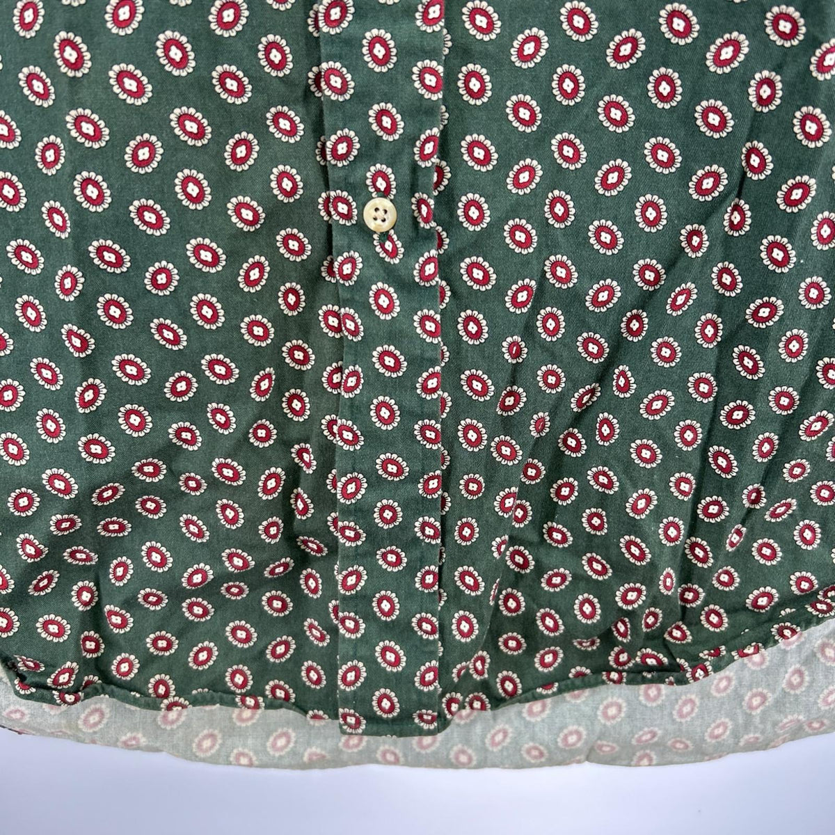 半袖シャツ 90s 総柄SSshirt L GRN L