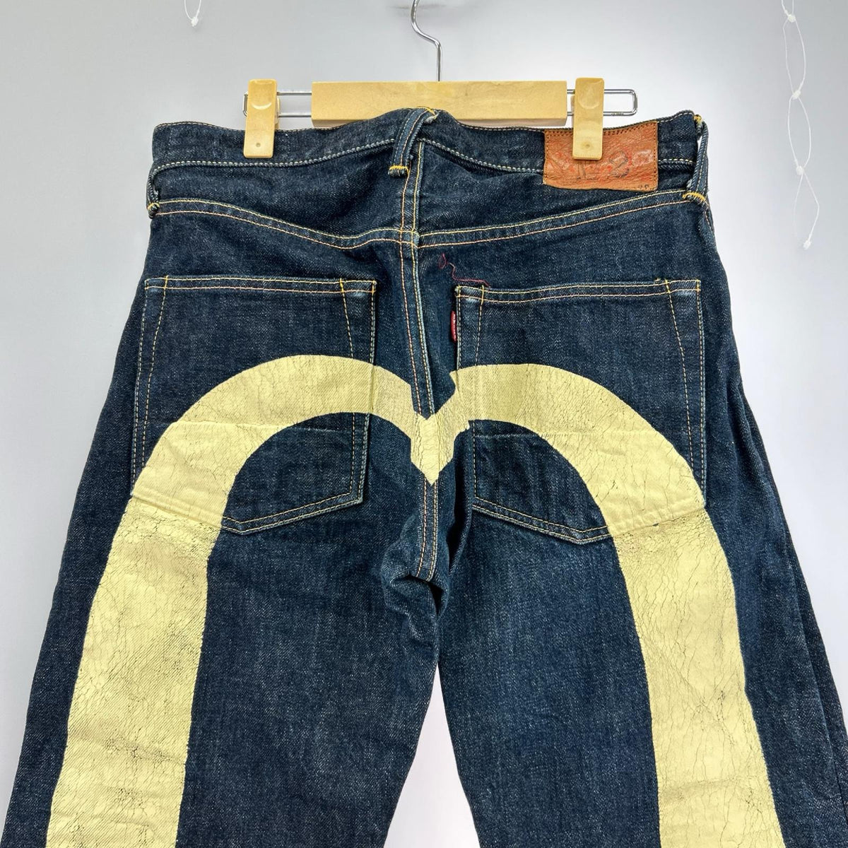 デニムパンツ EVISU No.2 ビッグカモメ 虎耳 31×35 大黒 IDG