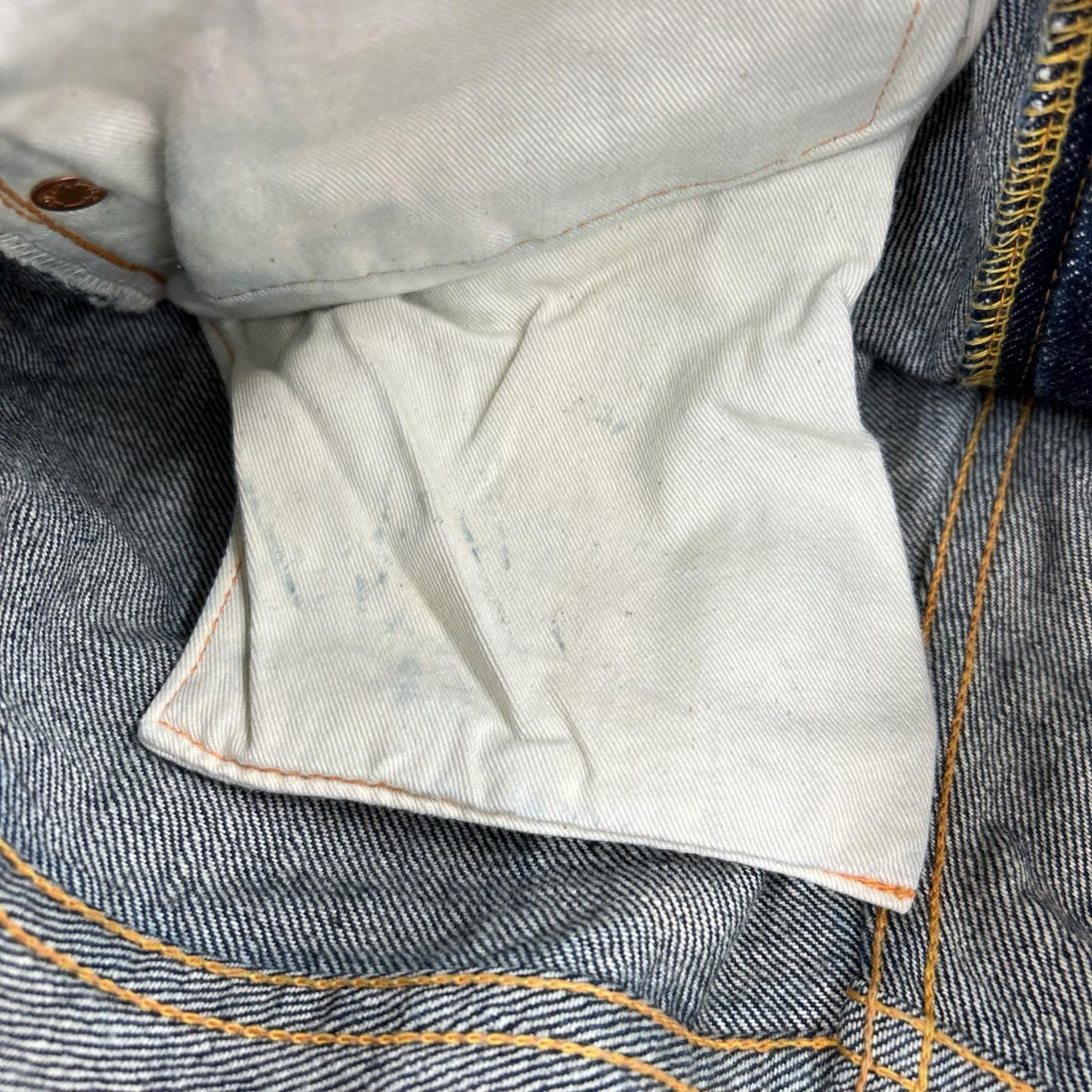 デニムパンツ EVISU No.2 ビッグカモメ 虎耳 31×35 大黒 IDG
