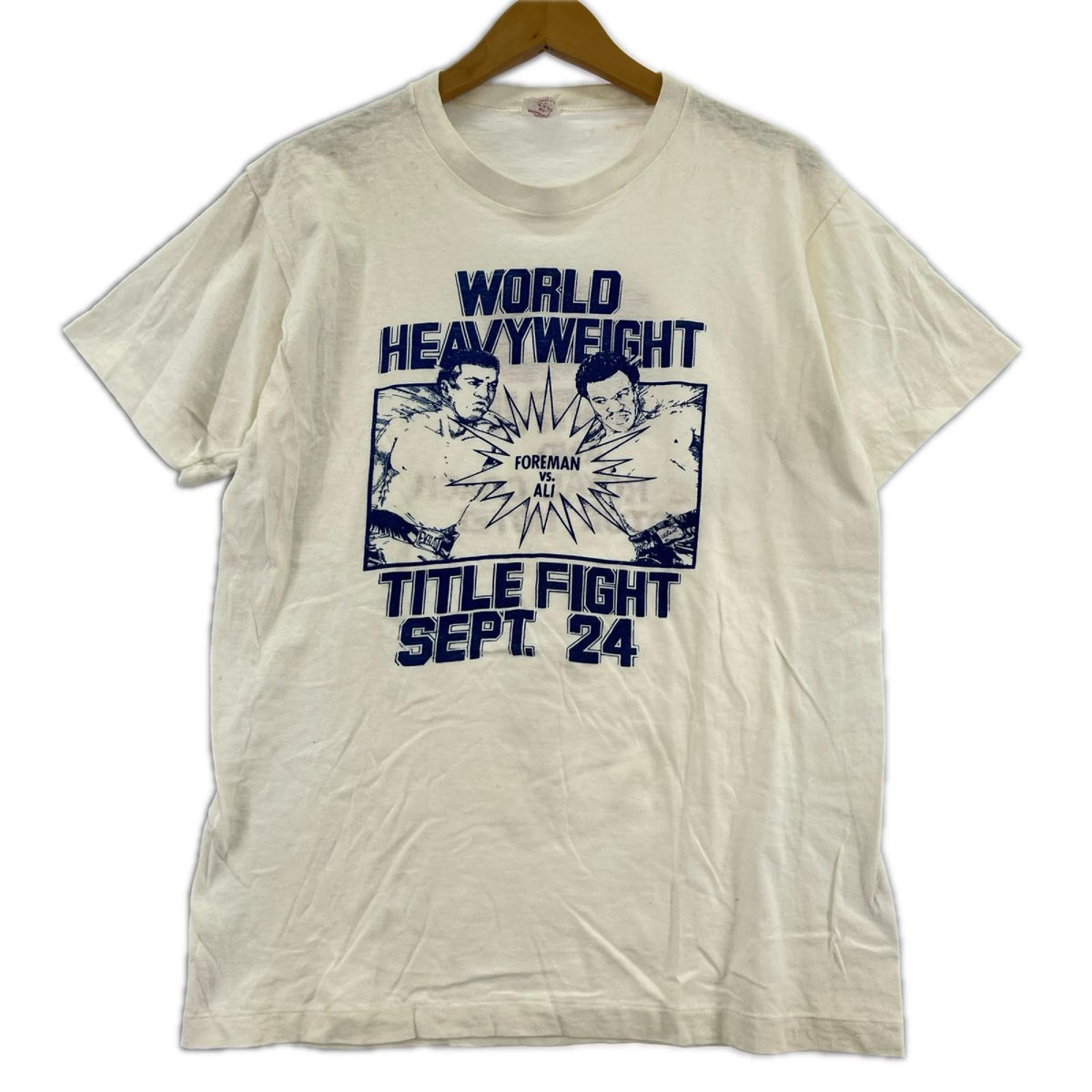 半袖Tシャツ B.V.D. 70s FOREMAN vs ALI TEE WHT (L) L ホワイト
