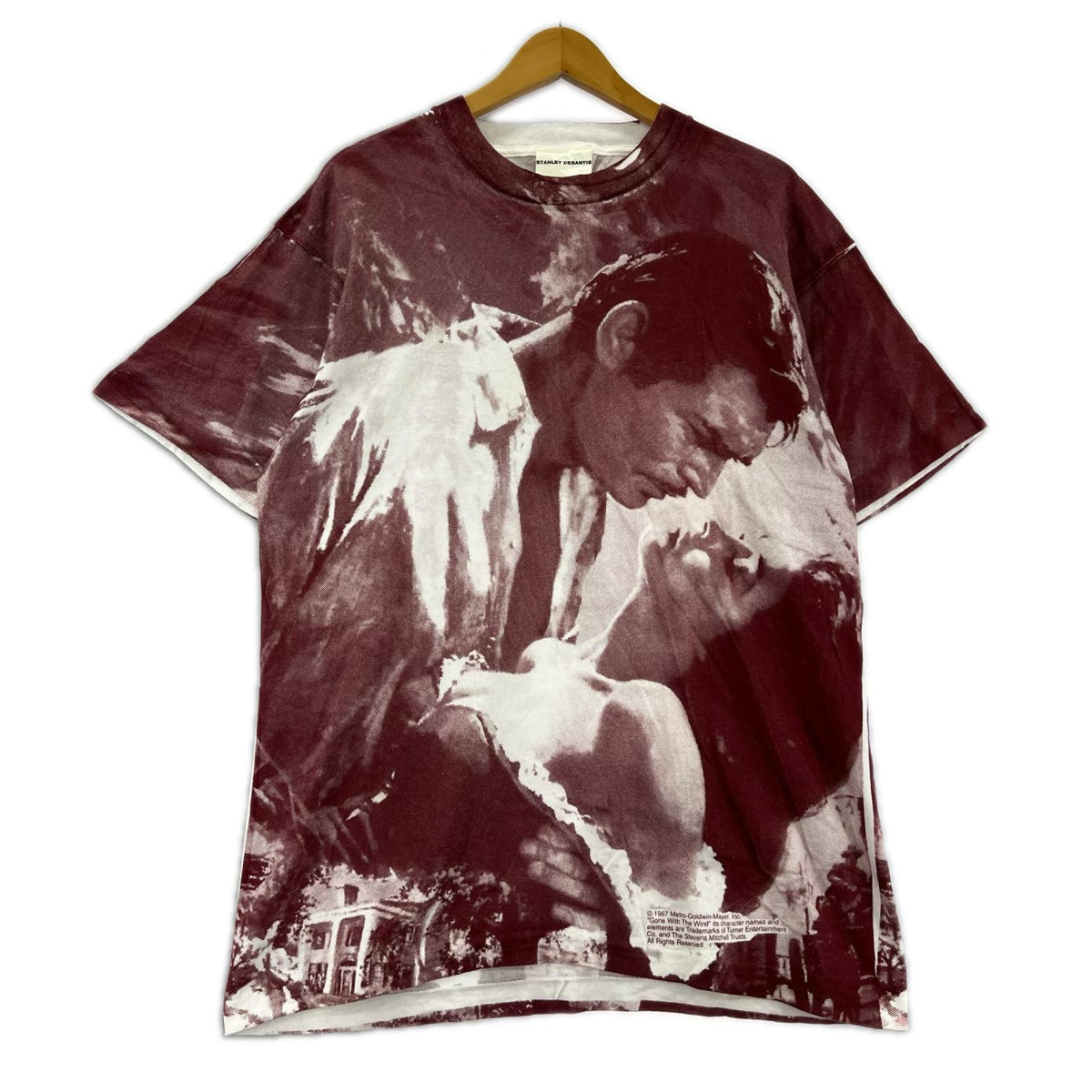半袖Tシャツ 90's USA製 "Gone with the Wind" ムービーT 赤 L L