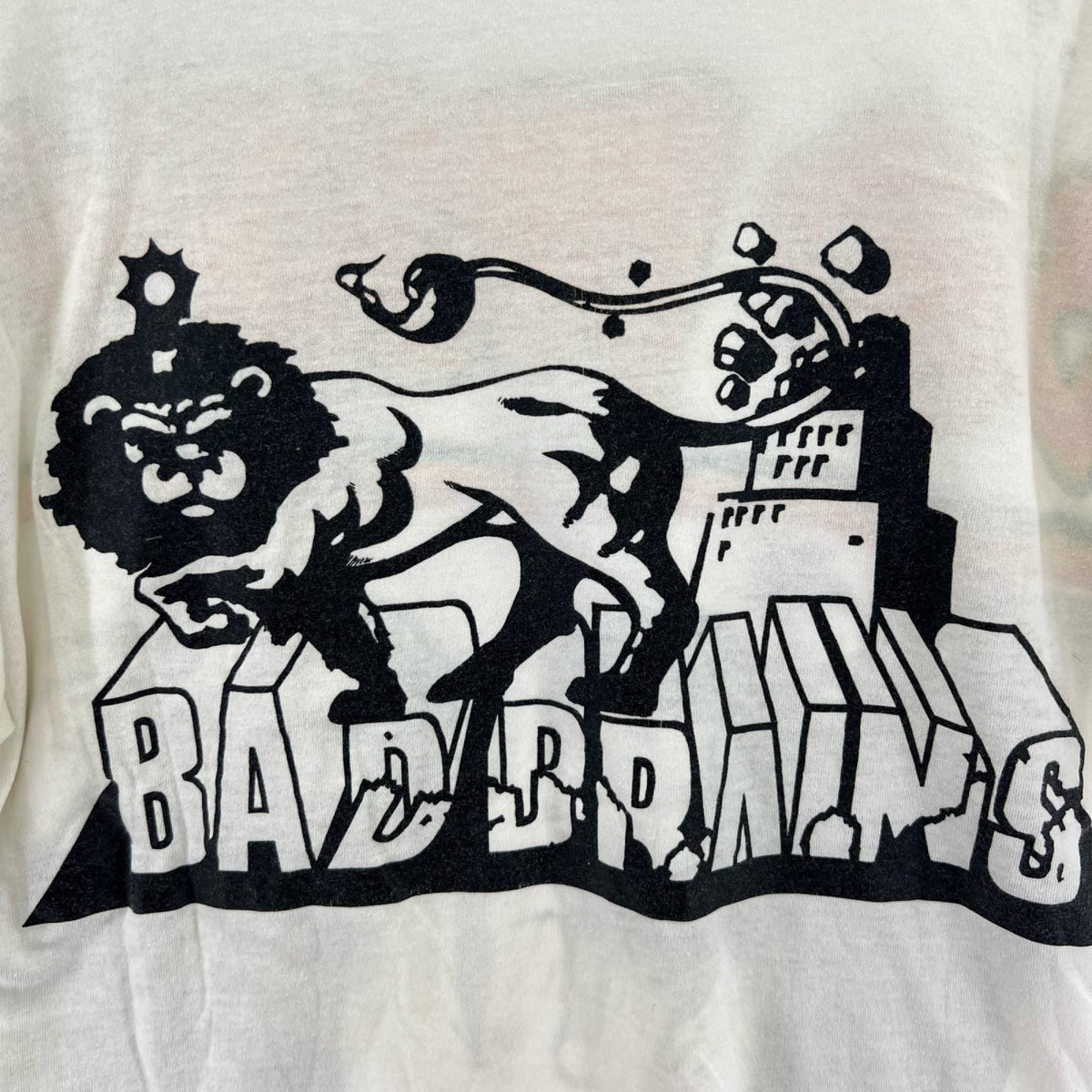 半袖Tシャツ 80s bad brains フォトT ホワイト L ホワイト