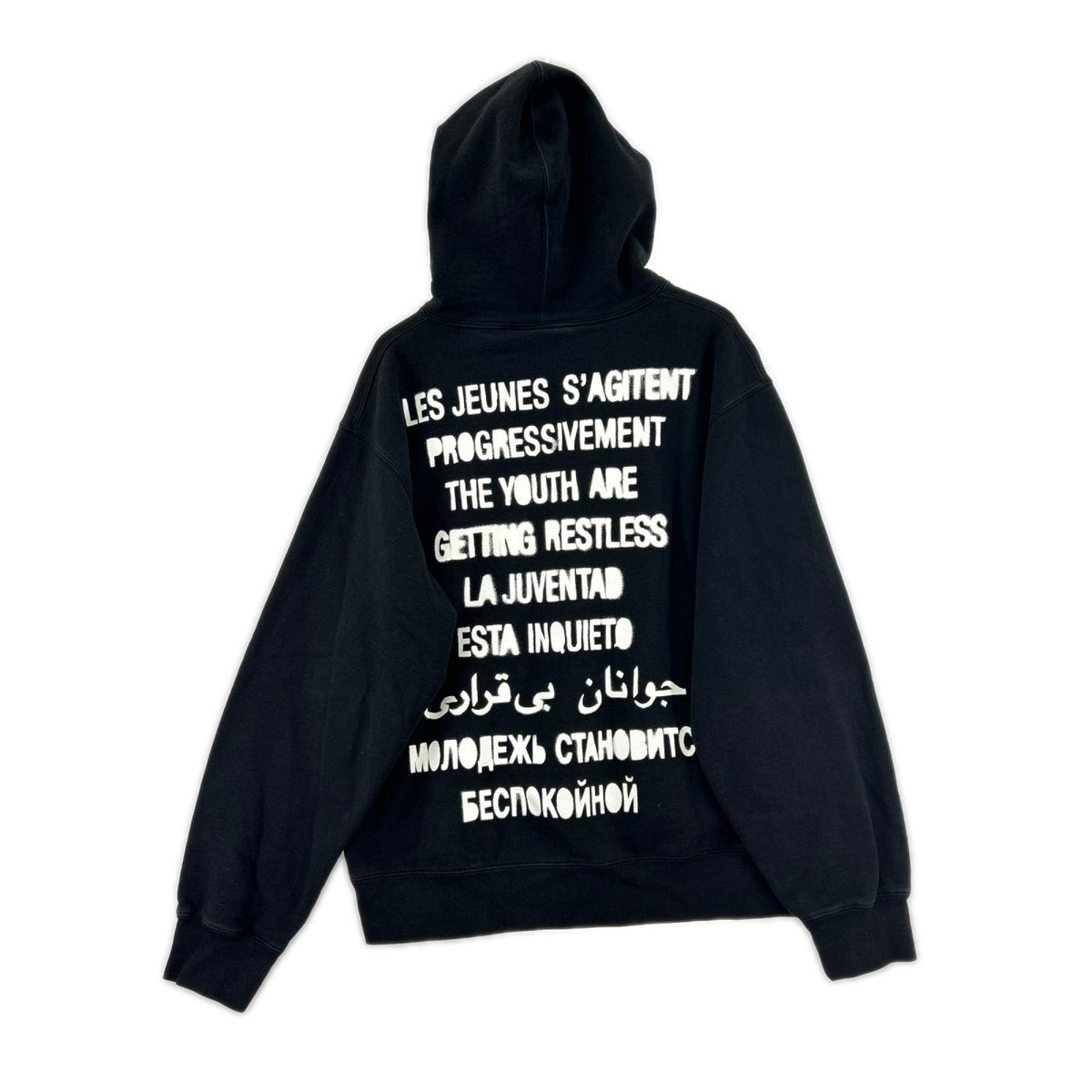 パーカー restless youth hoodie 20ss L ブラック