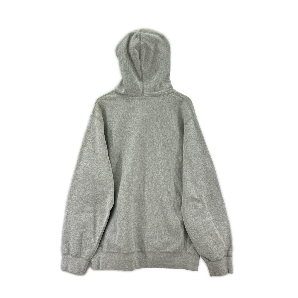 パーカー S logo quilted hooded L グレー