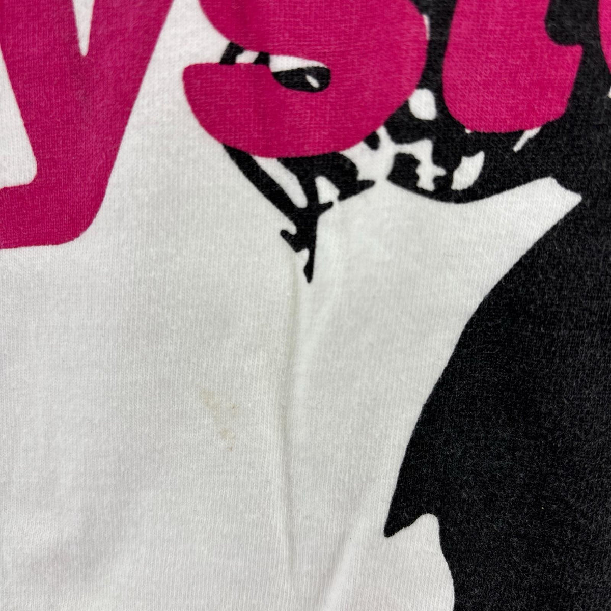 半袖Tシャツ ピンク ロゴ L ホワイト