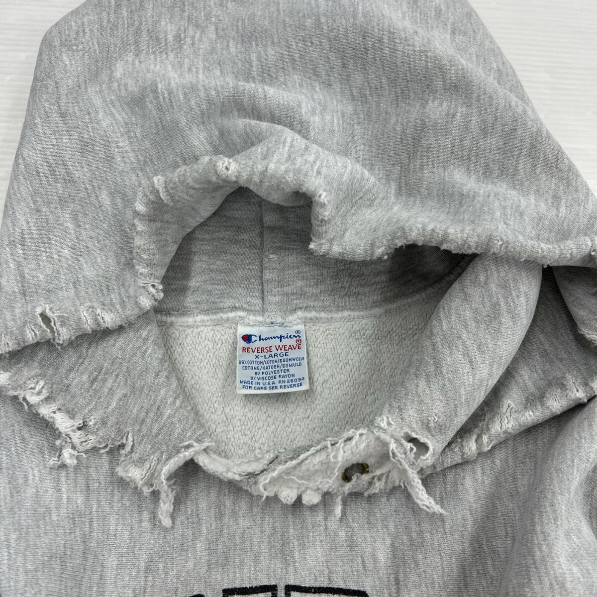 パーカー 90s 刺繍タグ XL リバースウィーブ LL グレー