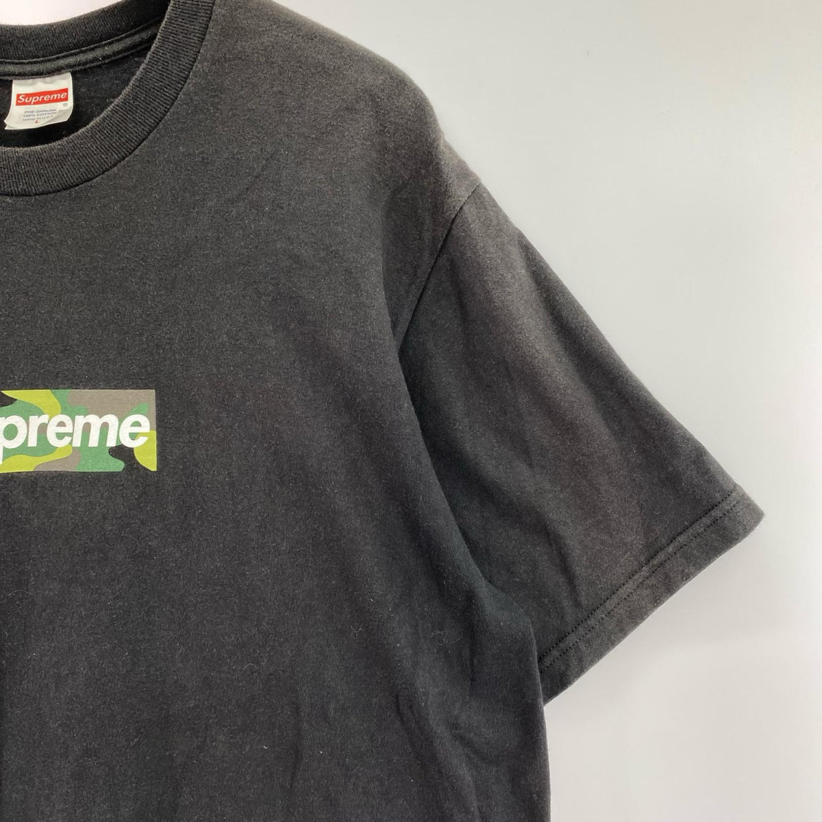 半袖Tシャツ Camo Box Logo Tee BLK L ブラック