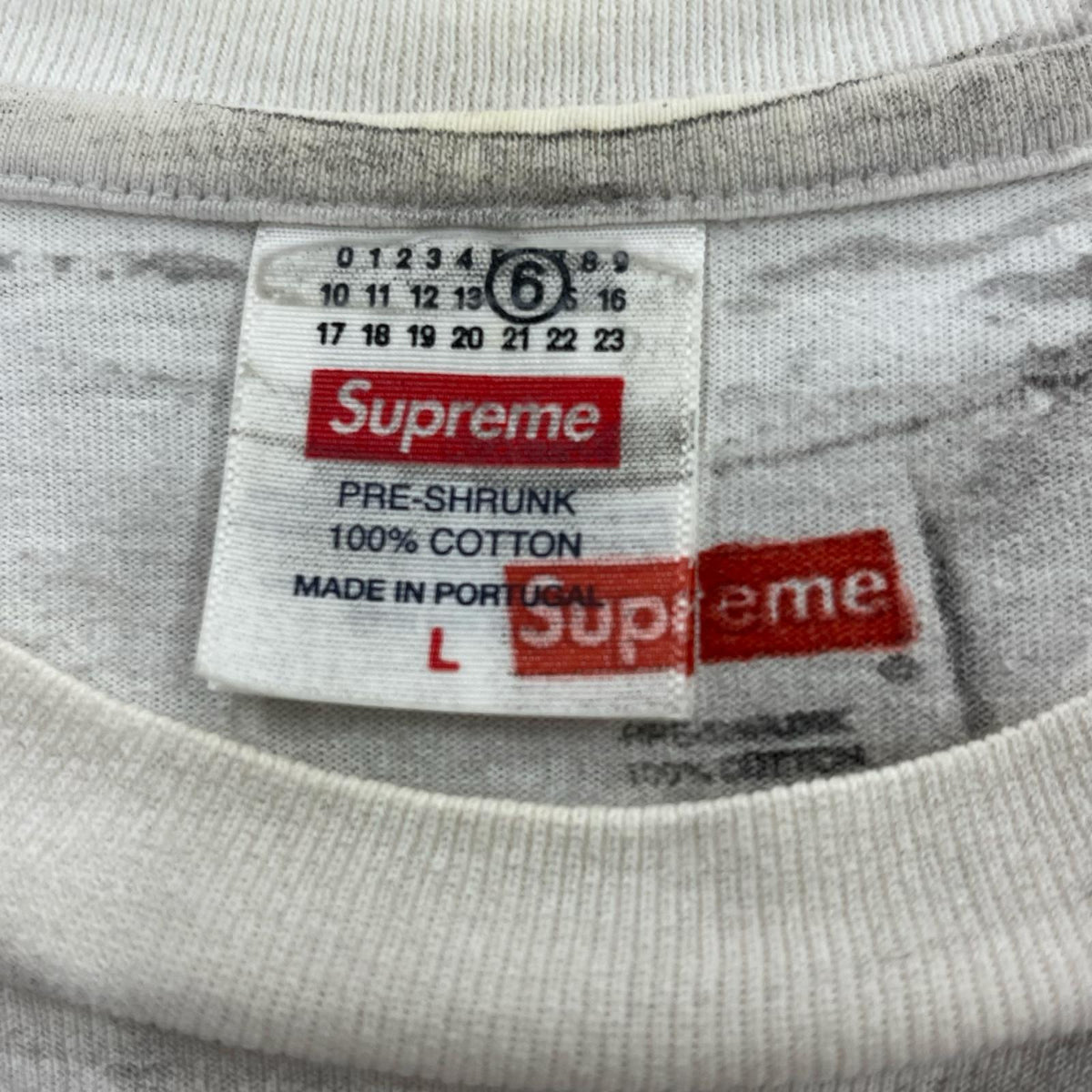 半袖Tシャツ ×MM6 BOX LOGO TEE SizeL L ホワイト