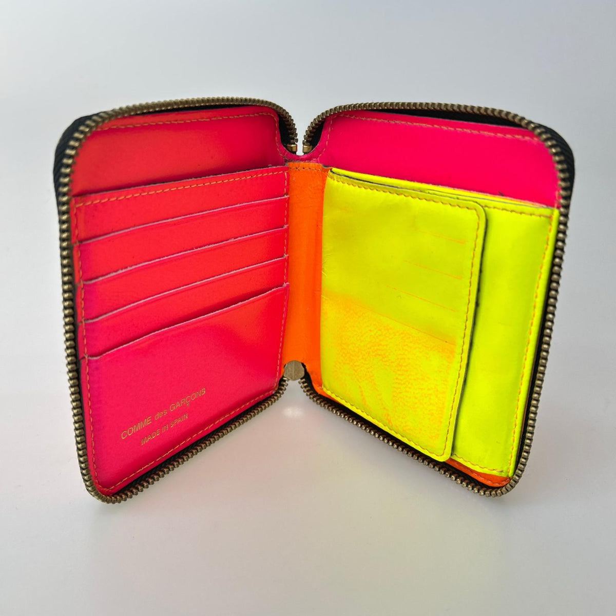 コンパクトウォレット SUPER FLUO ZIP オレンジ