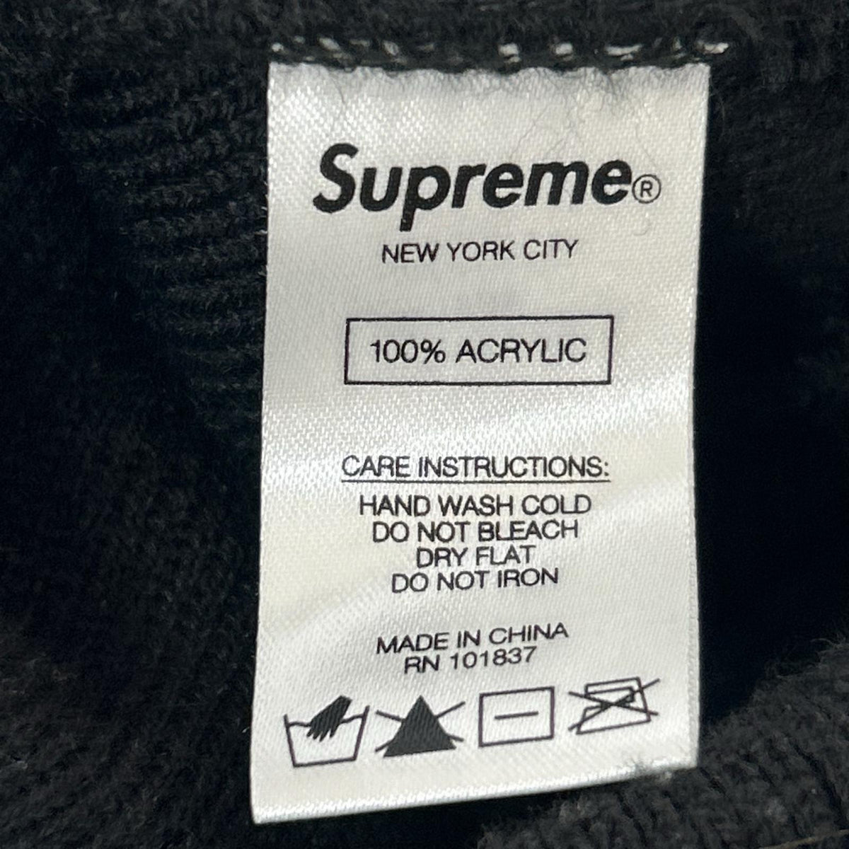 ニットキャップ 20AW Clear Label Beanie ブラック