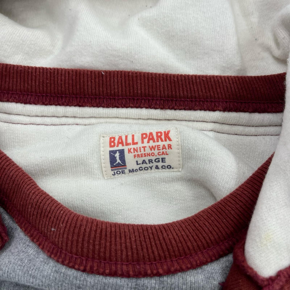 パーカー BALL PARK ツートーン ダブルフェイス (L) L グレー