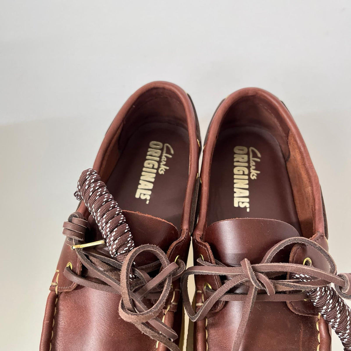 ローファー ×MOUSSY clarks godney boat ブラウン