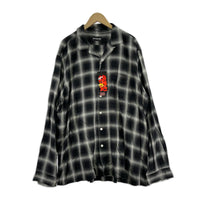長袖シャツ COTTON PAN レーヨンオンブレチェックシャツ 3 黒 3