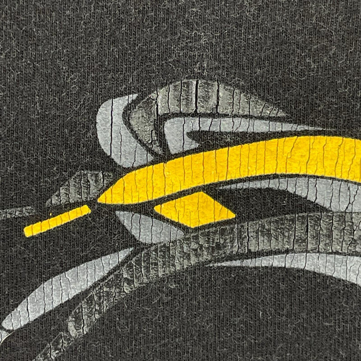 半袖Tシャツ ダブルフェイス 黒黄