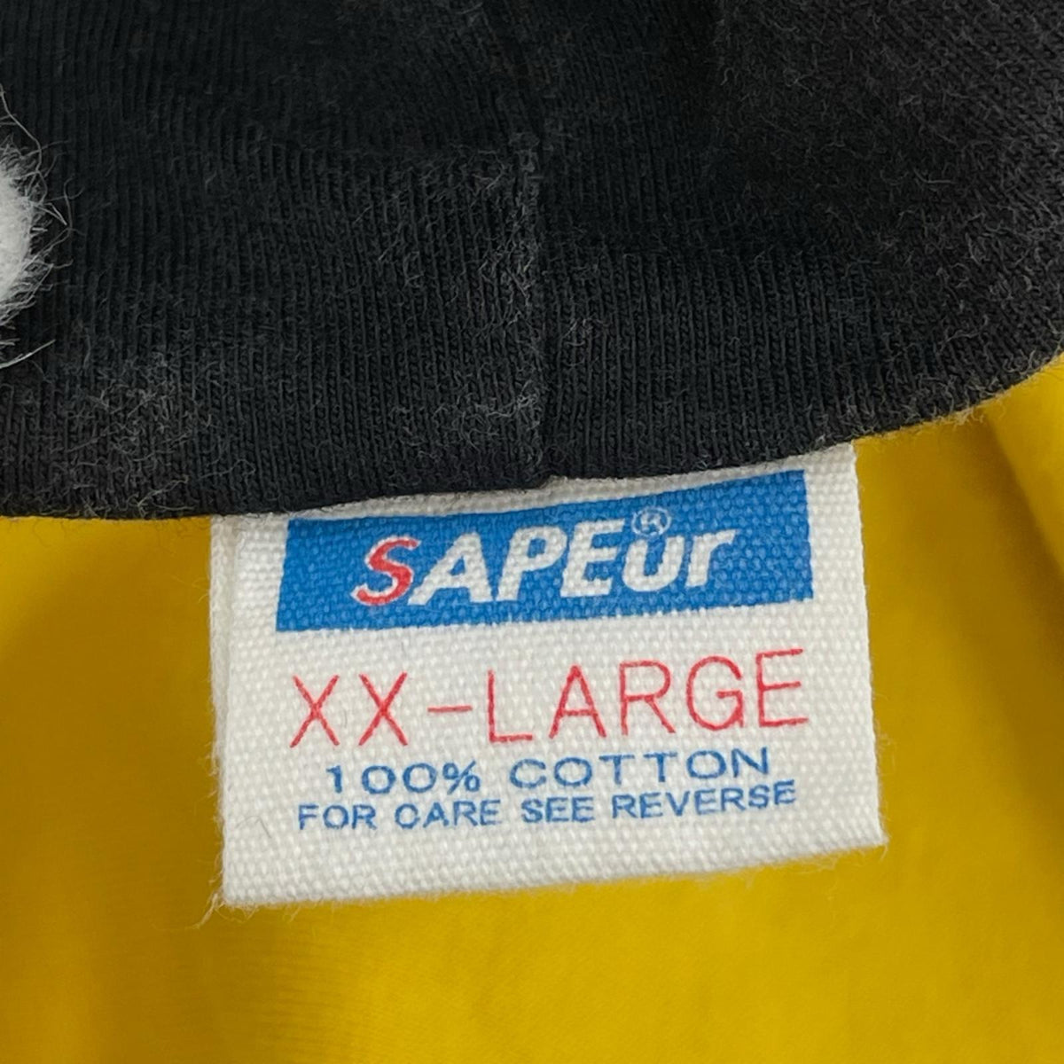 半袖Tシャツ ダブルフェイス 黒黄