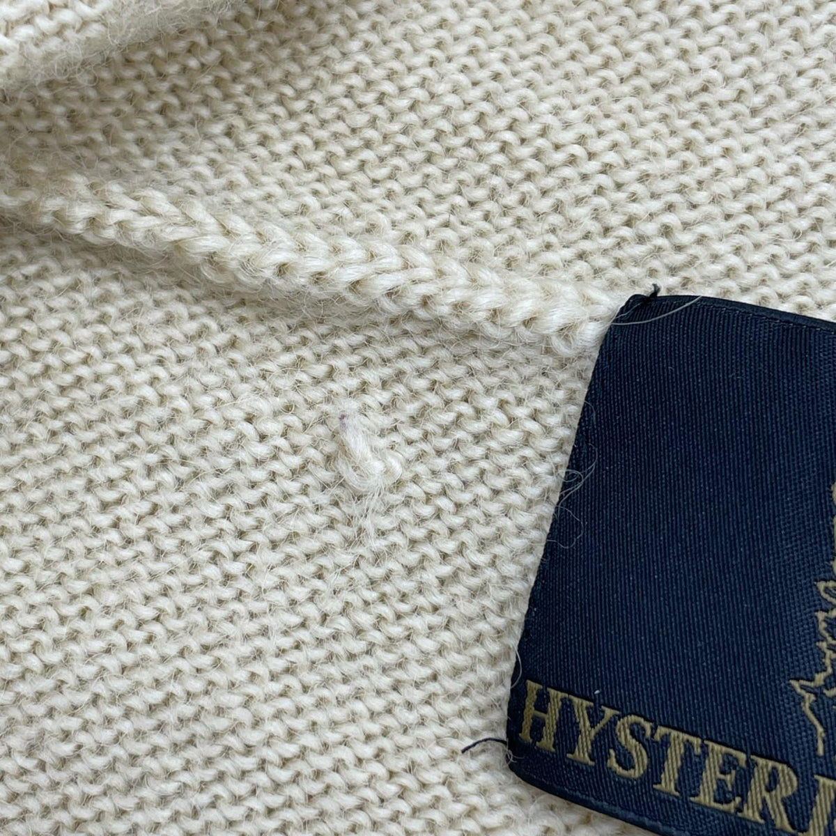 カーディガン HYSTERIC GLAMOUR ウールカーディガン アイボリー 4ND-0622 (M) M ベージュ