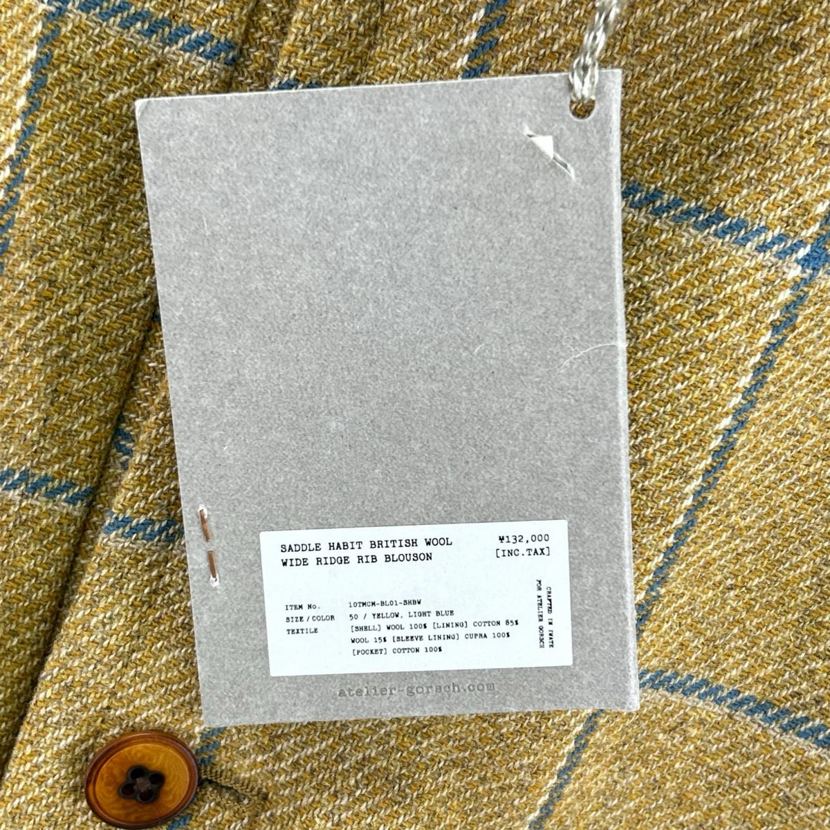ジャケット Gorsch WIDE RIDGE RIB BLOUSON 50