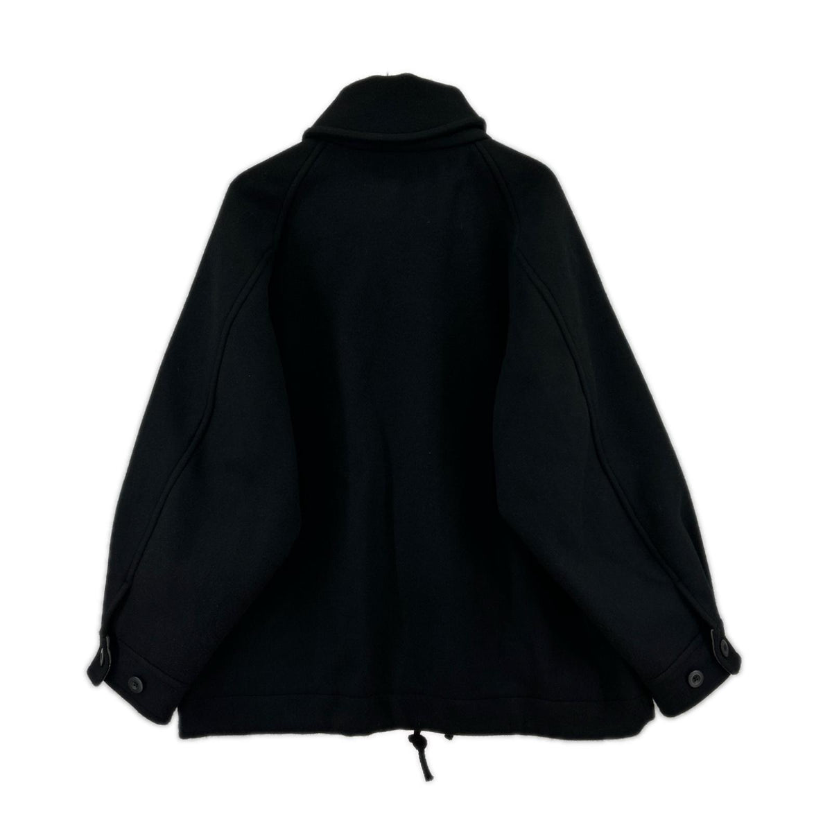 ジャケット 1007AWCOAT02 DUFFLE SMOCKS COAT 黒 L L ブラック
