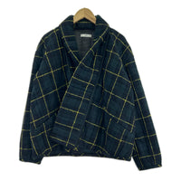 ジャケット 17AW チェックジャケット ウール 濃緑 (M1)
