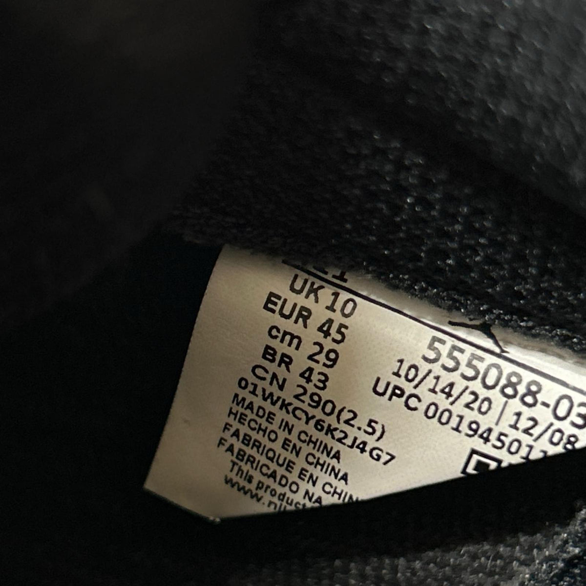 スニーカー Jordan 1 High OG 29cm 29cm (US11 UK10 1/2 EU48) ブラック